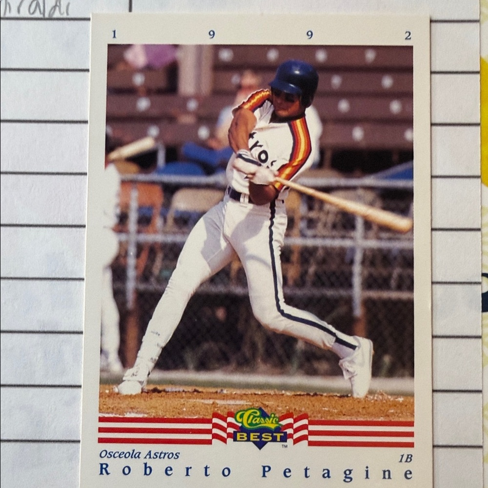 Classic Best Baseball Card with Red and Blue Accents